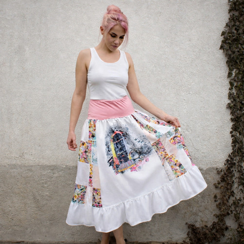 Romantická patchwork sukně s příběhem — foto 1