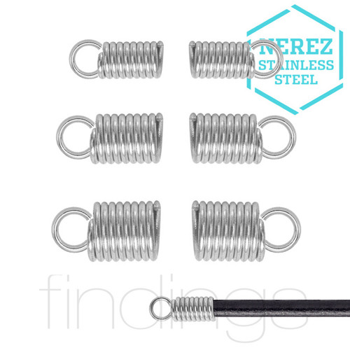 Koncovky pružinkové OCEL / Otvor 2mm / 20ks