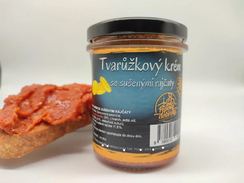 Tvarůžkový krém se sušenými rajčaty