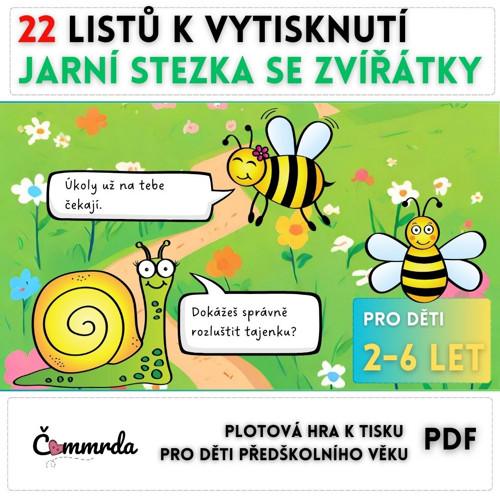 Jarní stezka se zvířátky (PDF k tisku)