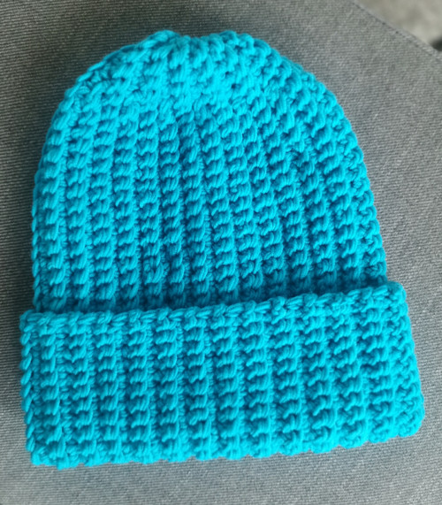 Vlněná háčkovaná čepice merino 2v1
