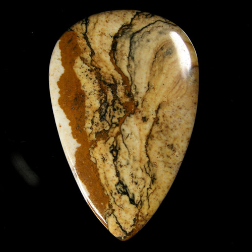 Přírodní jaspis, kabošon, 31,96 ct., 36,1x22,4 mm