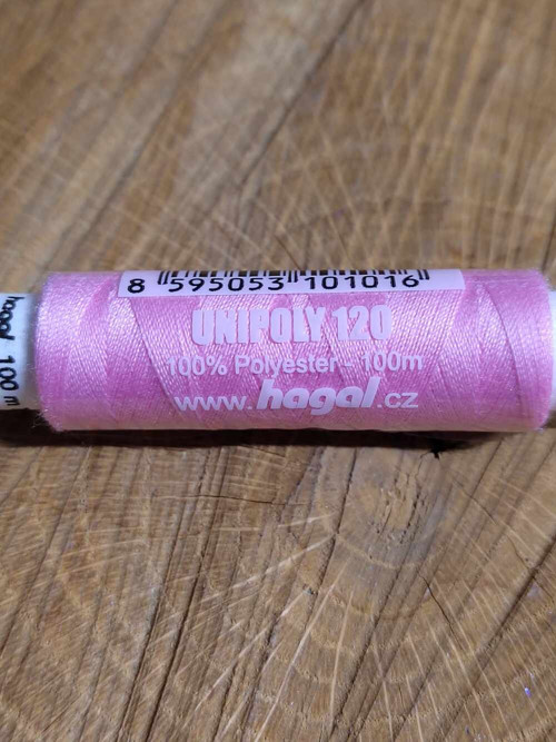 Polyesterové nitě Unipoly návin 100 m 331 Rose Sha — foto 1
