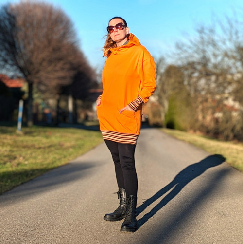 Mikina TULP neon orinž