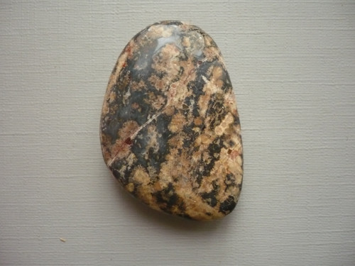 Placka - jaspis leopardí 42 mm, č.1Af