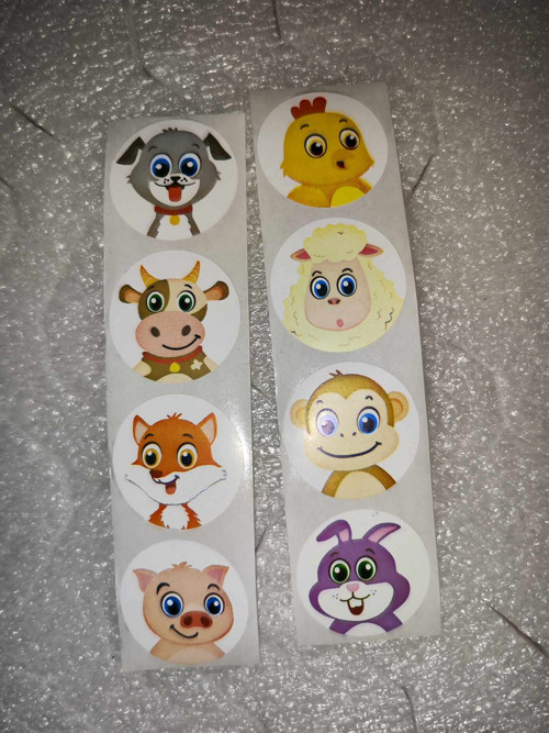 Samolepky zvířátka 50 kusů
