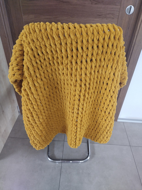 Deka Puffy pro miminko 91x72 cm hořčice