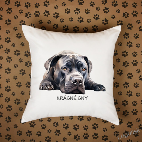 Polštář pejsek Cane Corso - KRÁSNÉ SNY