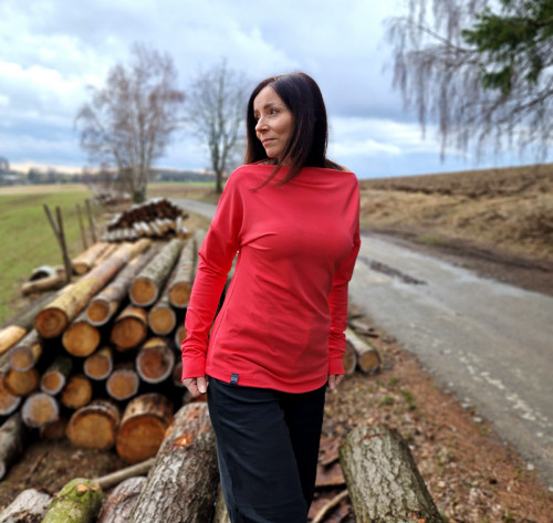 Broskvová mikina Isla...S — foto 1