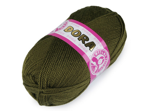 Pletací příze Dora 100 g - zelená