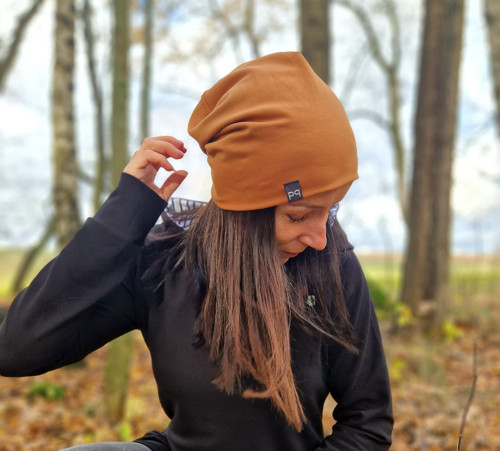 Skořicová čepice...UNI — foto 1