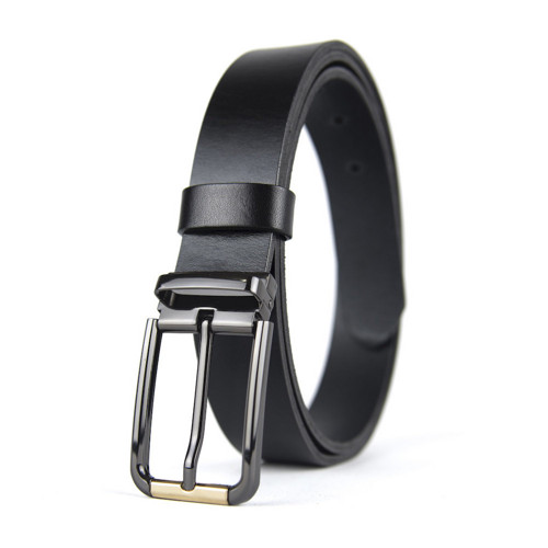 Kožený opasok s dierkami, 3.3cm, PEARL GOLD