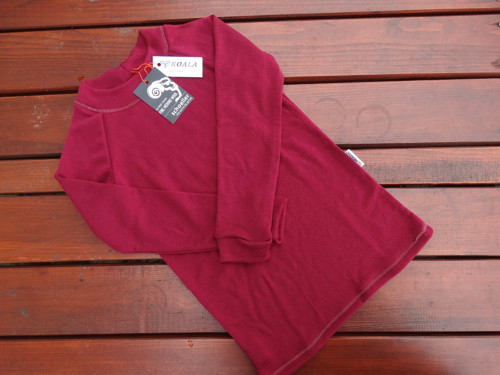 MERINO 100% TRIČKO dětské VÍNOVÉ 80-152