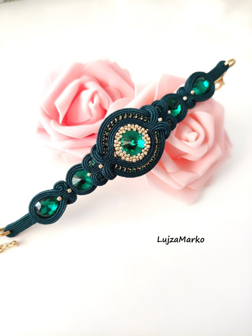 Jelena soutache / sutaš náramek