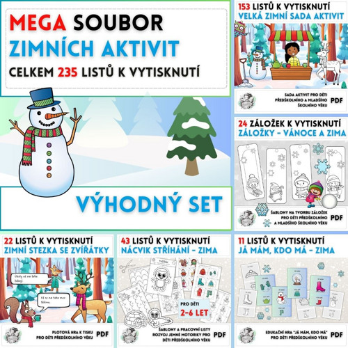 MEGA ZIMNÍ SOUBOR (PDF k tisku)