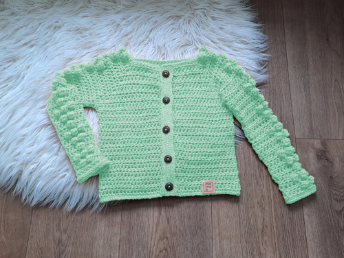 Stylový svetr pro děti i dospělé, na knoflíky