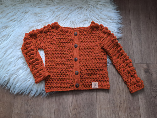 Stylový svetr pro děti i dospělé, na knoflíky