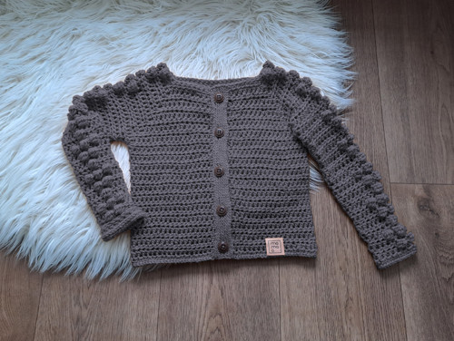 Stylový svetr pro děti i dospělé, na knoflíky