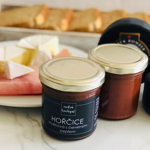 Hořčice malinová s červeným pepřem 170g