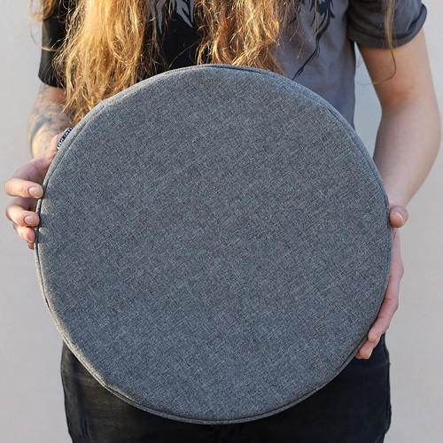 37x3 Outdoor kulatý sedák, oboustranný imitace lnu