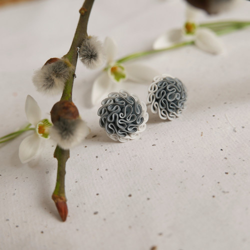 Náušnice Grey — foto 1
