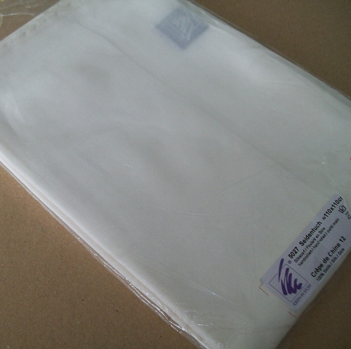 HEDVÁBNÝ ŠÁTEK 110x110 CM, CREPE DE CHINE 12