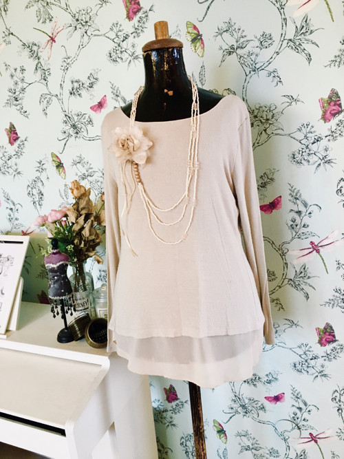 Tunika vintage look cream — foto 1