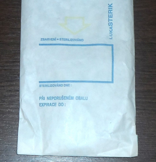 Sterilizační papírový sáček • Lukasterik