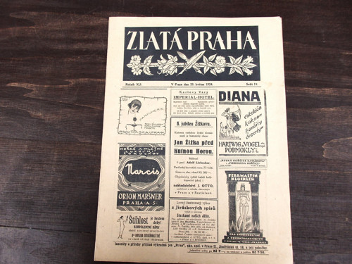Zlatá Praha, sešit 19, ročník XLI 29. května 1924