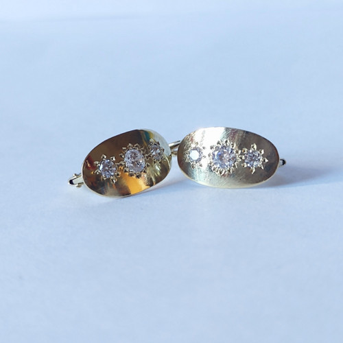 Tři supernovy (Náušnice, Au 585/1000)