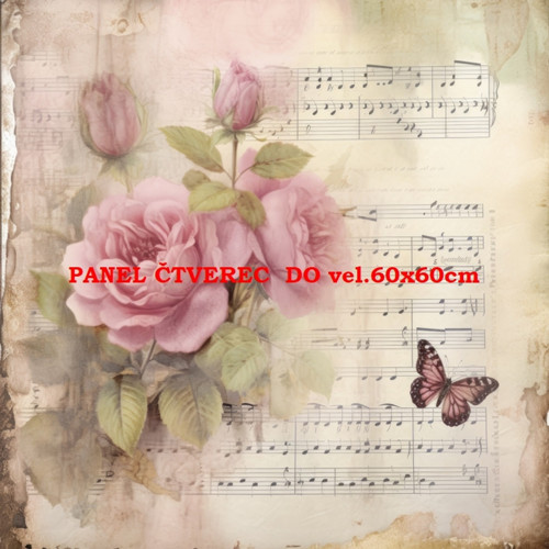 Bavlněný panel 60x60 cm skladem