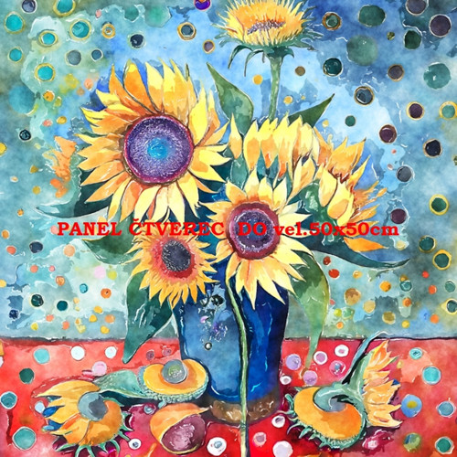 Bavlněný panel 50x50 cm skladem