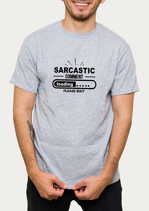 Pánské tričko "Sarcastic comment loading" — foto 1