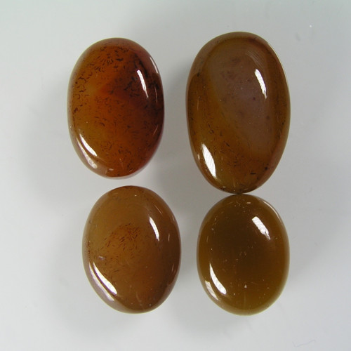 Kabošony Chalcedonu, 58,10ct./4ks, cca.15,6-20,7mm
