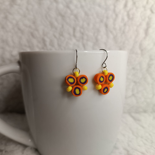 FIMO náušnice 2 — foto 1
