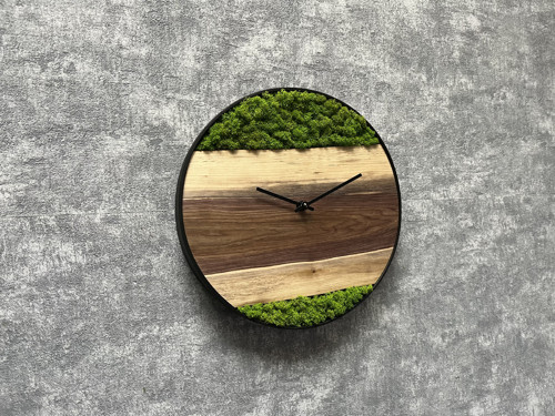 MECHOVÉ HODINY pr. 30cm – ČERNÝ OŘECH