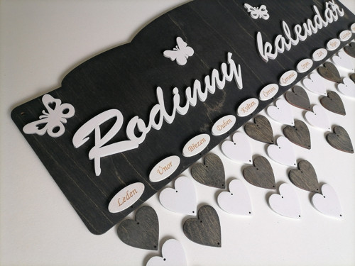 Rodinný kalendář černý — foto 1