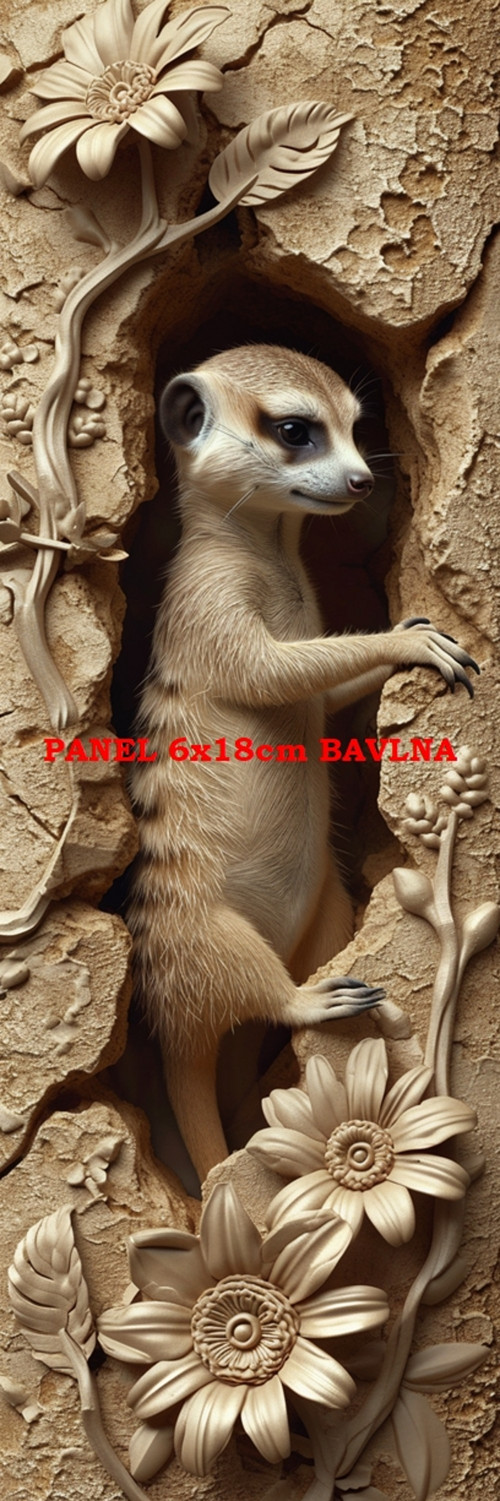 Bavlněný panel 6x18 cm - skladem