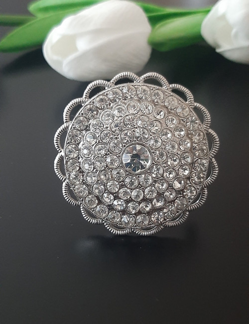 Nádherná vintage brožka, Jablonecko, 70-léta