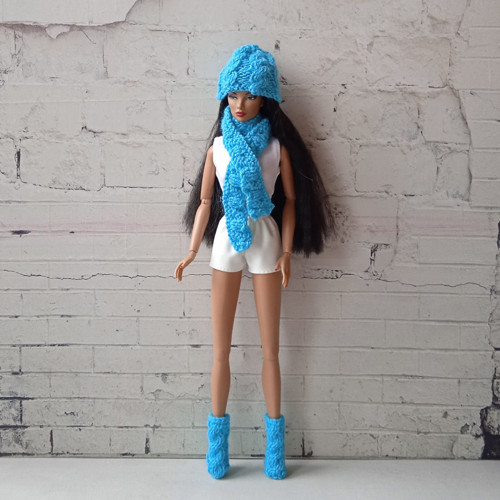 Pro Barbie, FR, Integrity - čepice, šála, boty — foto 1