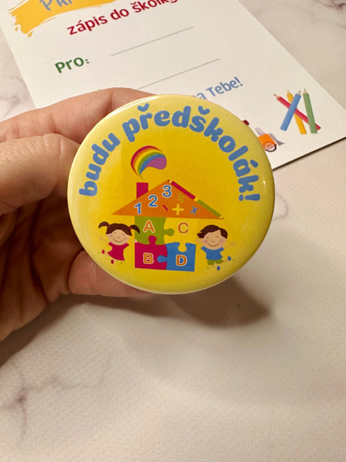 Odznak nebo Magnetka "Budu předškolák" II.