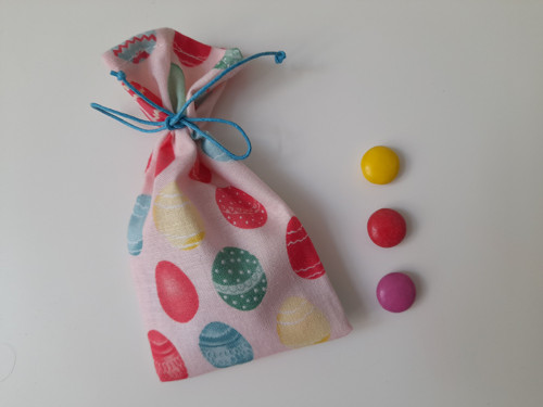 Minipytlík třeba na bonbony - Eggs Pink