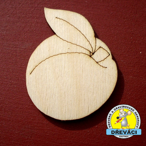 Dřevěný výřez MERUNKA...4,4 cm KV0002 N
