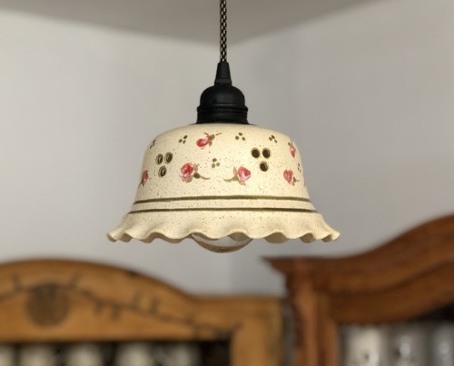 Lampička- červená růžička lll. — foto 1