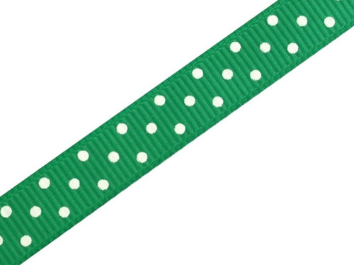 Rypsová stuha šíře 10 mm (1m) - zelená