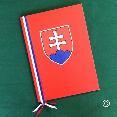 Obřadní desky se stuhou slovenské - červené