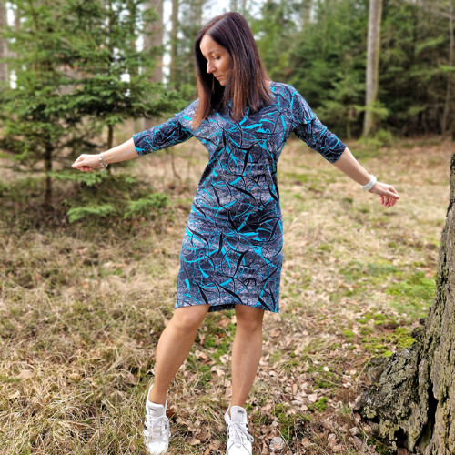 Vzorované šaty Sage...L-XL — foto 1