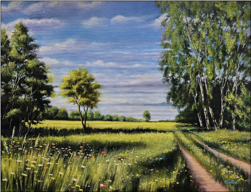 Květnový den 65x50cm