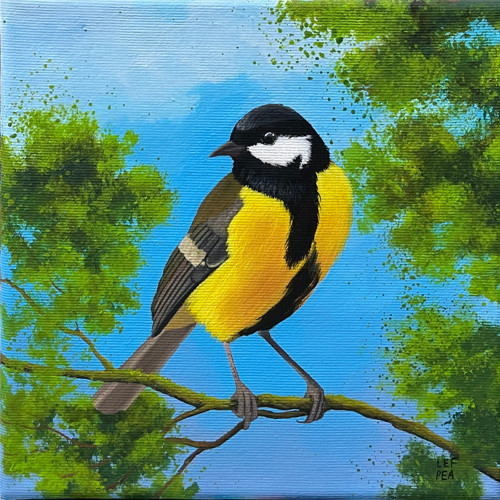Sýkorka - 20x20cm — foto 1