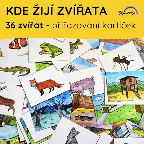 KDE ŽIJÍ ZVÍŘATA - karty